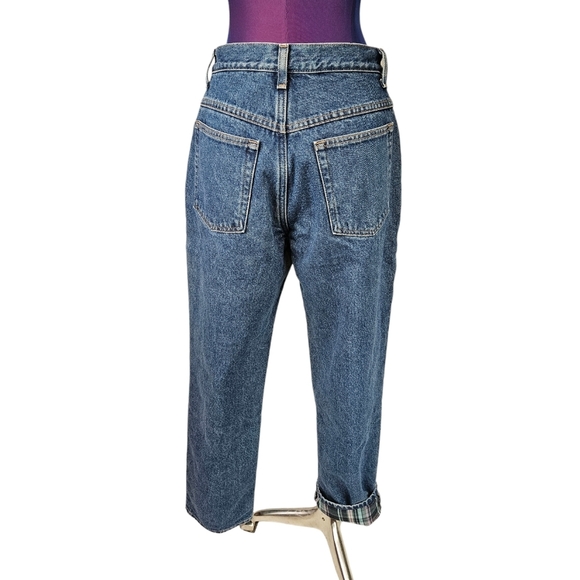 L.L. Bean Medium Wash Fleece Lined Denim Jeans Relaxed Fit Size 6 Women's B20 - Picture 7 of 13